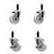 Service Caster 4'' Nylon Wheel Swivel 1-1/8'' Expanding Stem Caster Set 2 Brakes, 4PK SCC-EX20S414-NYS-2-TLB-2-118 - alternate 4
